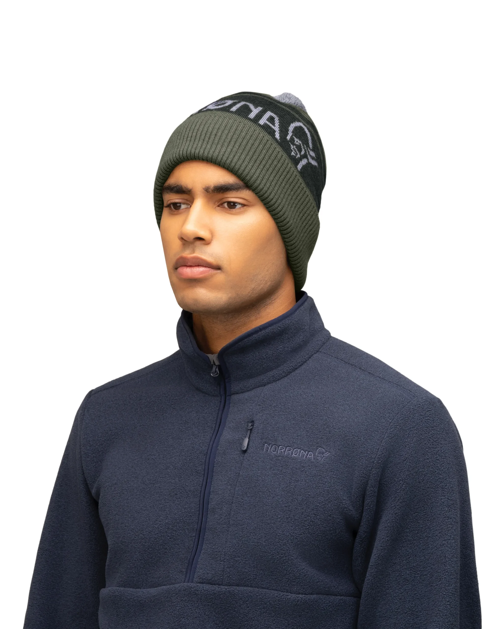 /29 Heavy MerinoUll Logo Beanie>Norrøna Best